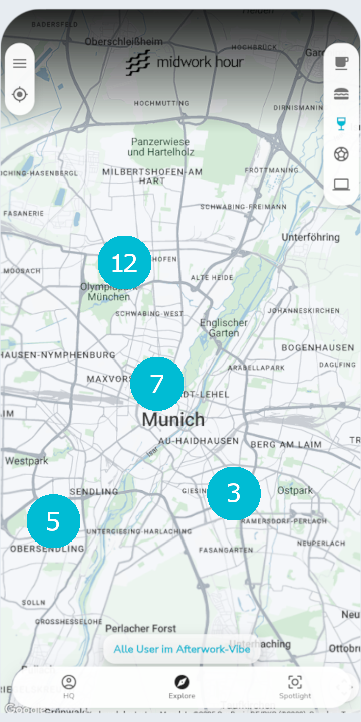 App-Vorschau: Daily Match & Lunch-Slots